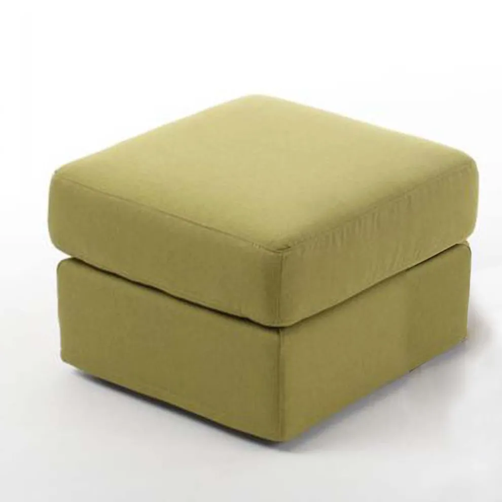 Wohnzimmer-Sitzpuff mit Stoffbezug und Behälter Made in Italy - Nantes