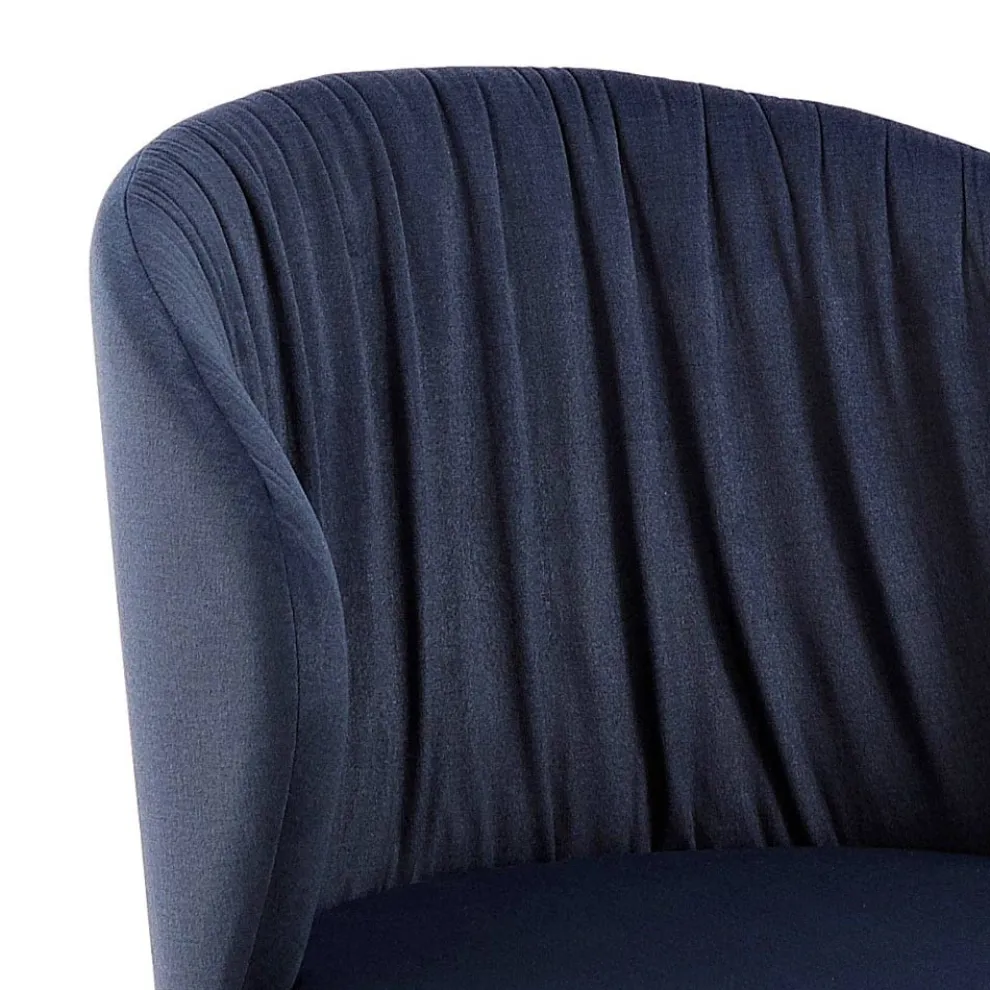 Wohnzimmerstuhl aus Stoff und Esche mit elegantem Design – Reginaldo