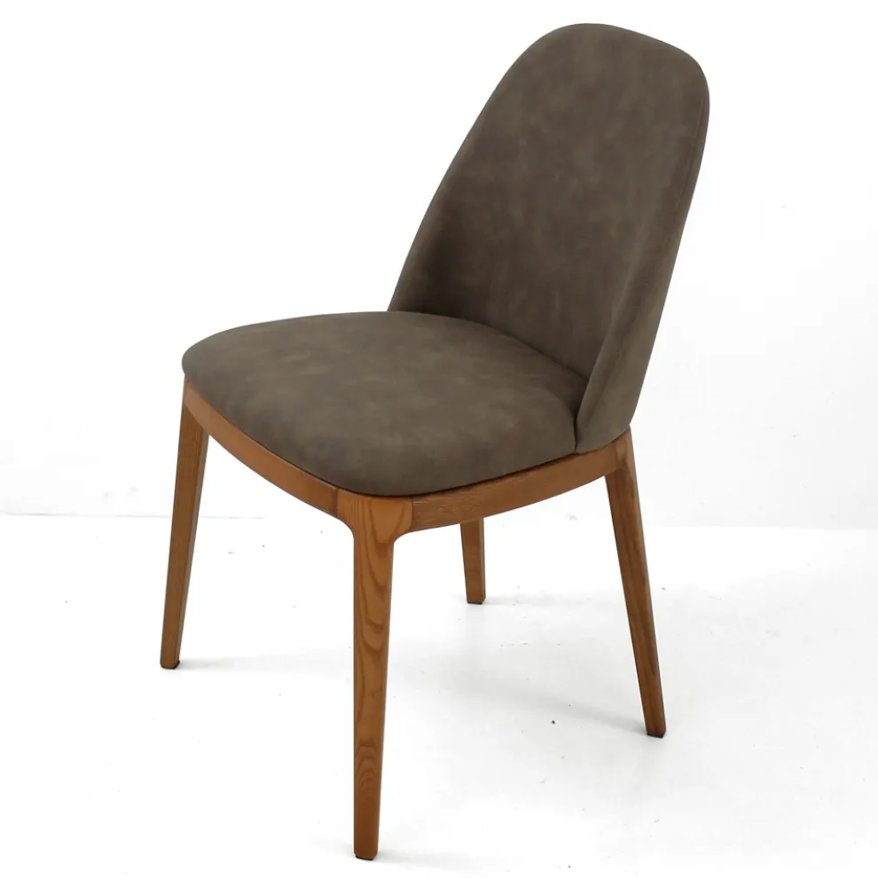 Wohnzimmerstuhl aus gebeiztem Eschenholz Made in Italy - Lyanne