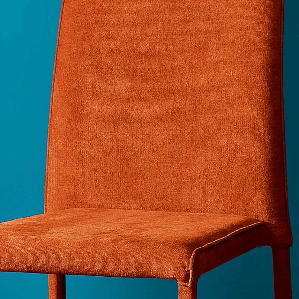 Wohnzimmerstuhl komplett gepolstert mit Stoff Made in Italy - Rosetta