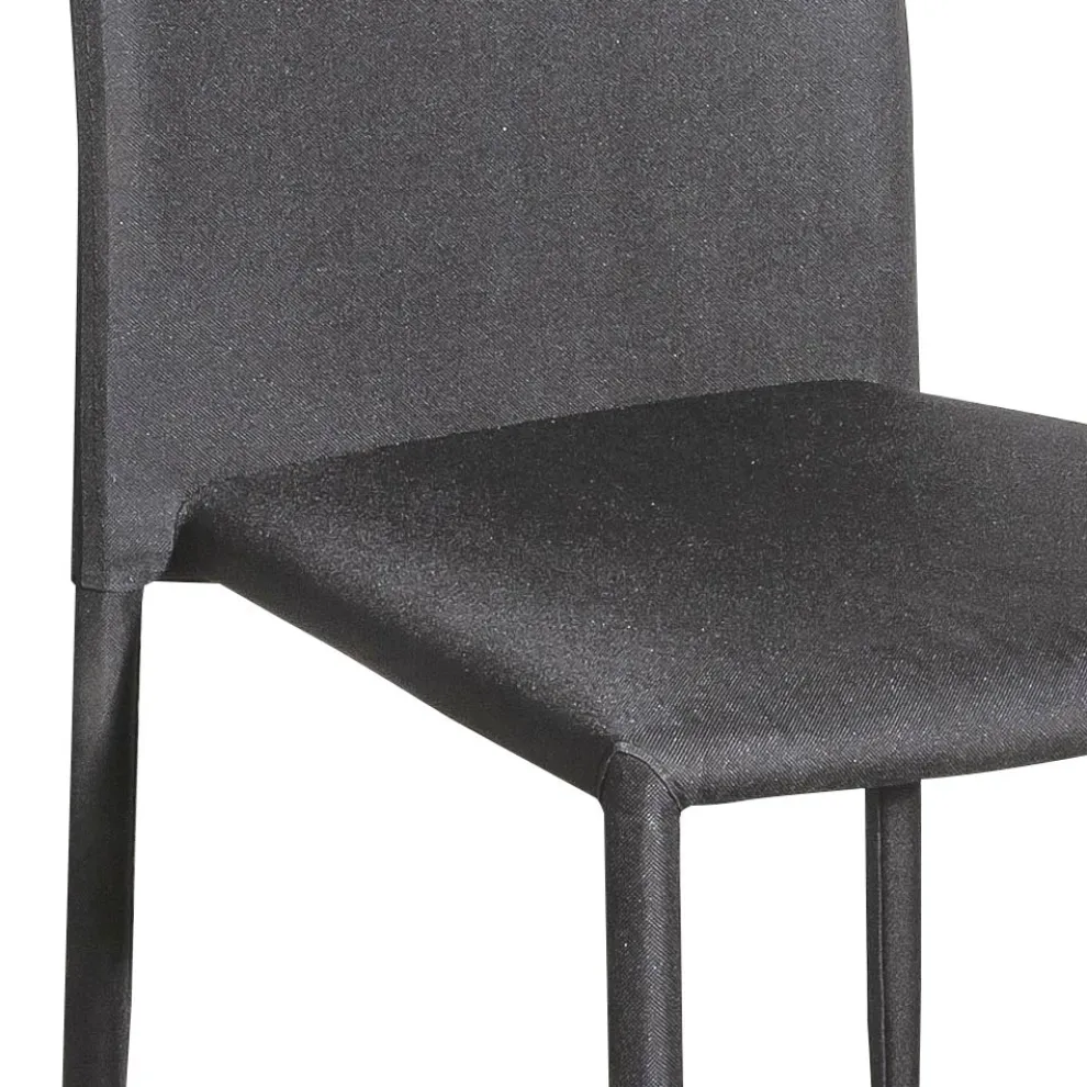 Wohnzimmerstuhl komplett mit Stoff bezogen Made in Italy - Olaf