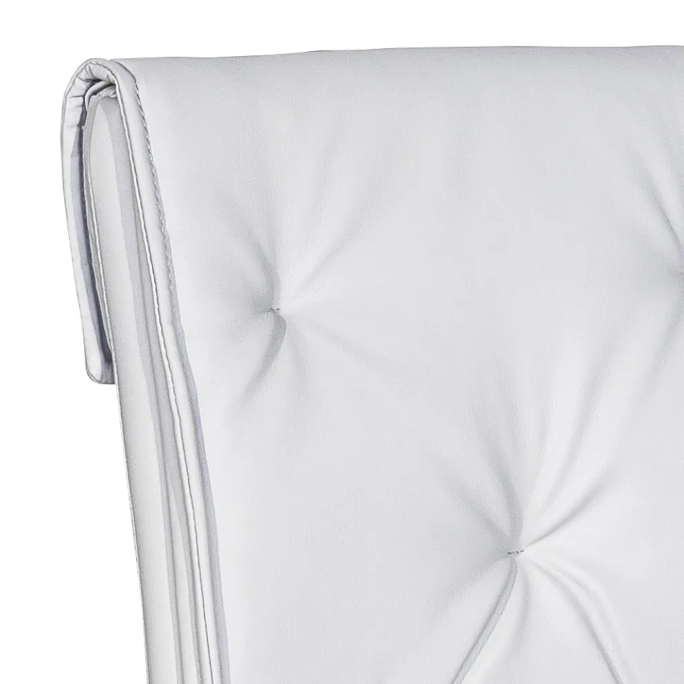 Wohnzimmerstuhl mit Struktur und Sitz aus Kunstleder Made in Italy - Grogu