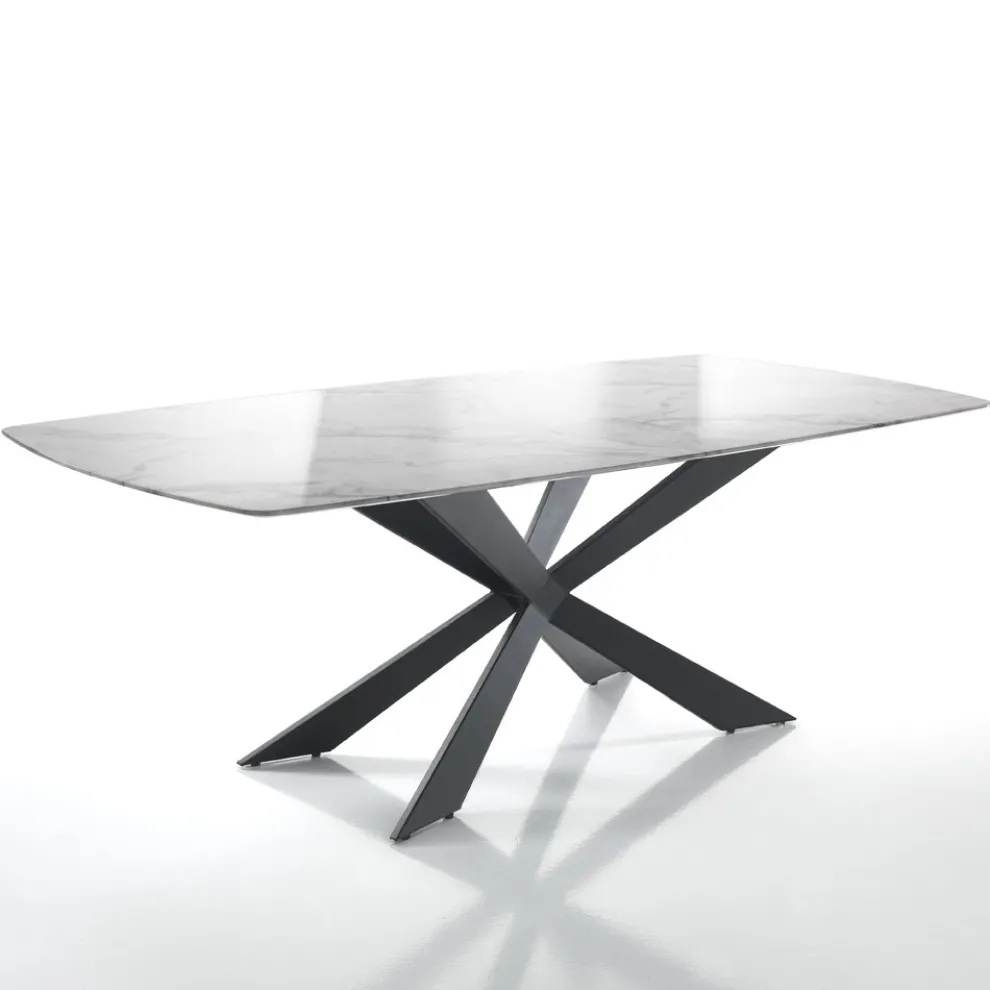 Wohnzimmertisch aus MDF mit Calacatta-Marmoreffekt – Chlor