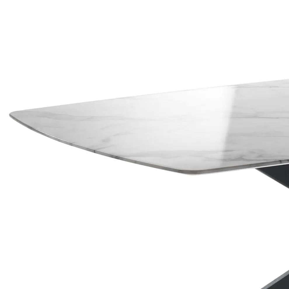 Wohnzimmertisch aus MDF mit Calacatta-Marmoreffekt – Chlor