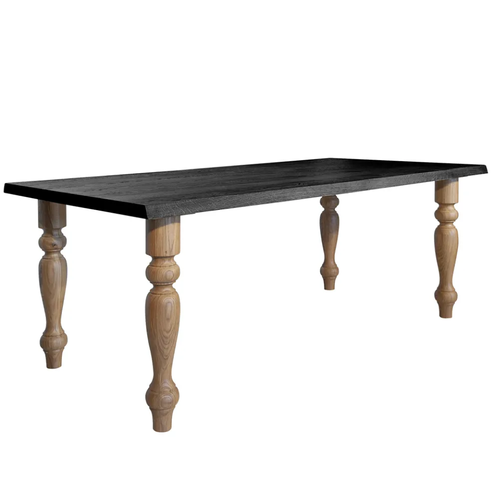 Wohnzimmertisch komplett aus Eiche Made in Italy - Geolier