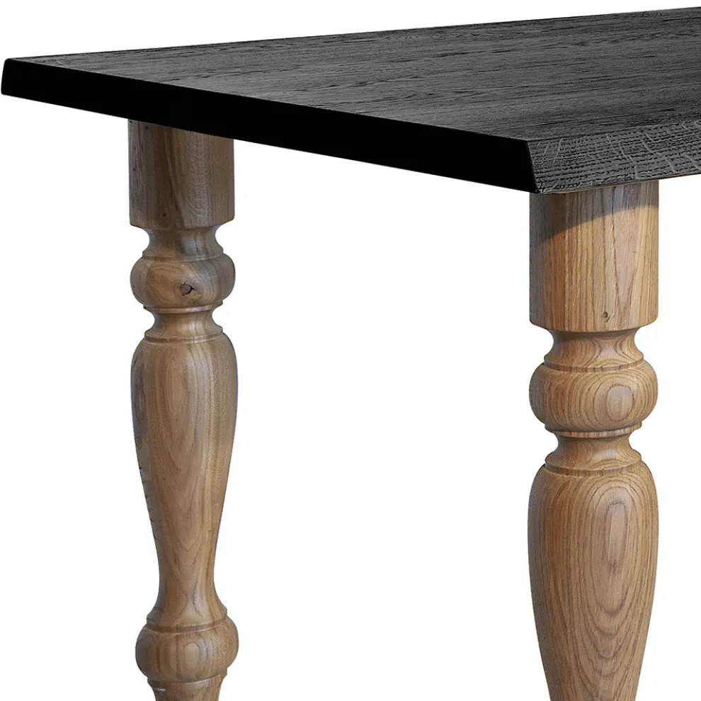 Wohnzimmertisch komplett aus Eiche Made in Italy - Geolier