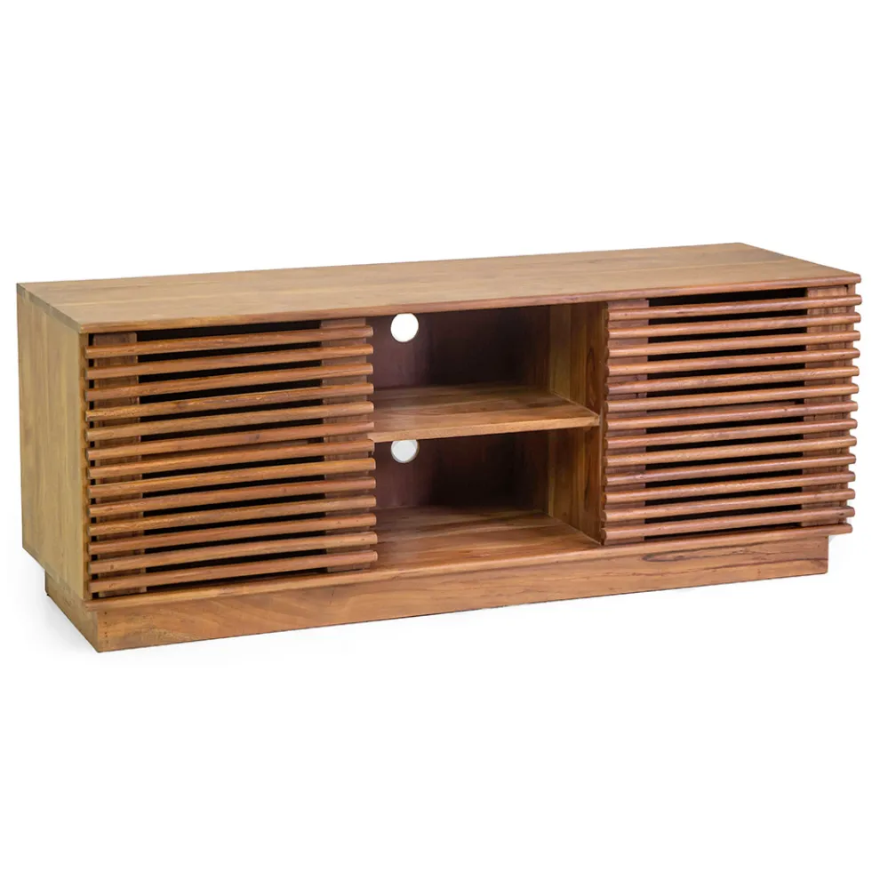 Wohnzimmer-TV-Ständer aus Akazienholz - Vortice