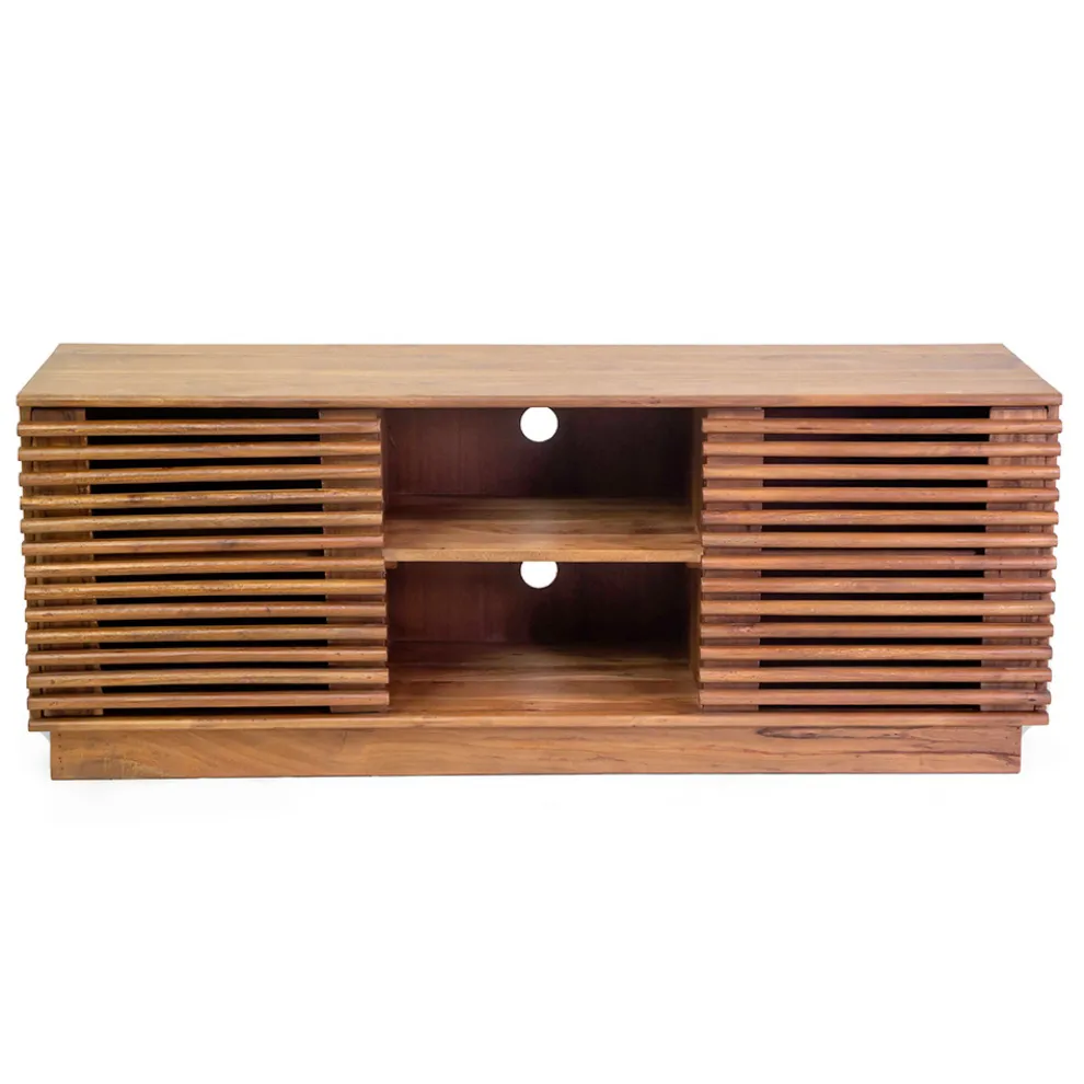 Wohnzimmer-TV-Ständer aus Akazienholz - Vortice