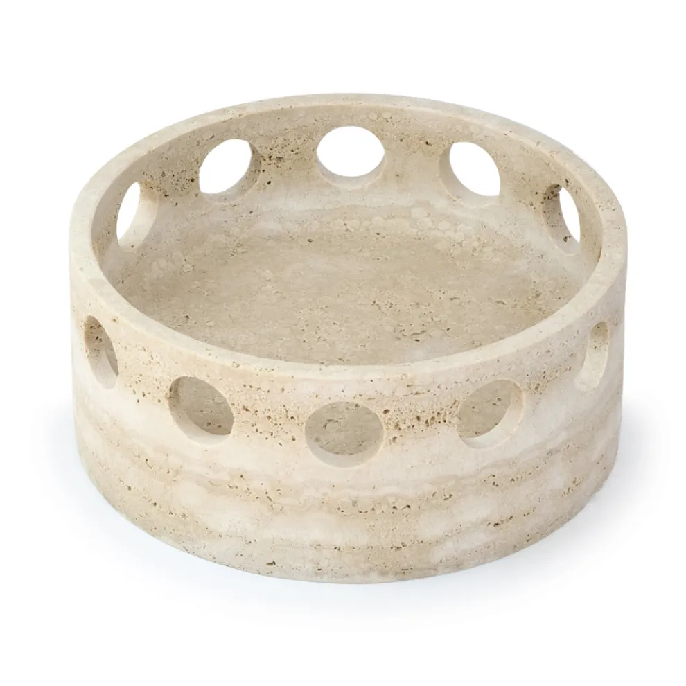 Tafelaufsatz/Taschentablett aus Satinmarmor, hergestellt in Italien – Hinata