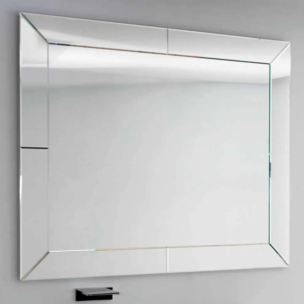 Wulstiger Spiegel mit moderner Grundkante, H120 x L120cm, Dedalo