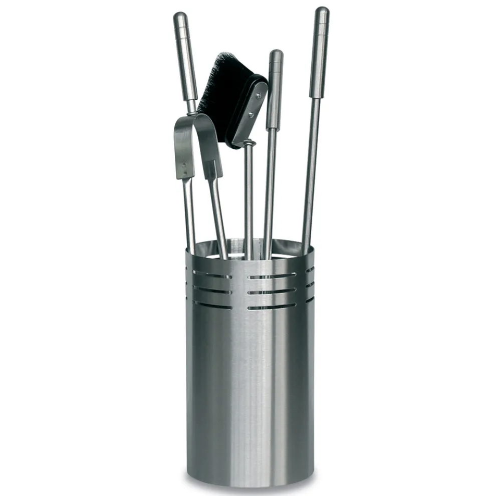 Kaminbesteckhalter mit 4 Werkzeugen im Lieferumfang enthalten, hergestellt in Italien – Merlo