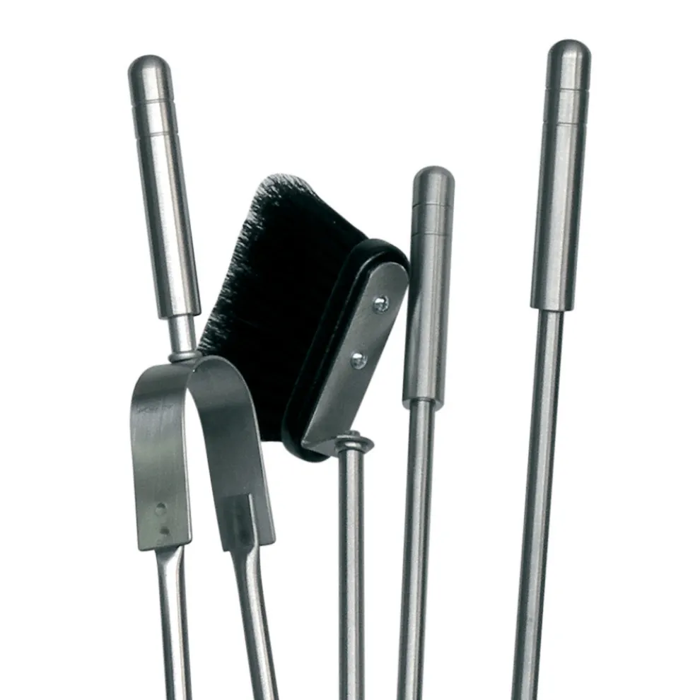 Kaminbesteckhalter mit 4 Werkzeugen im Lieferumfang enthalten, hergestellt in Italien – Merlo