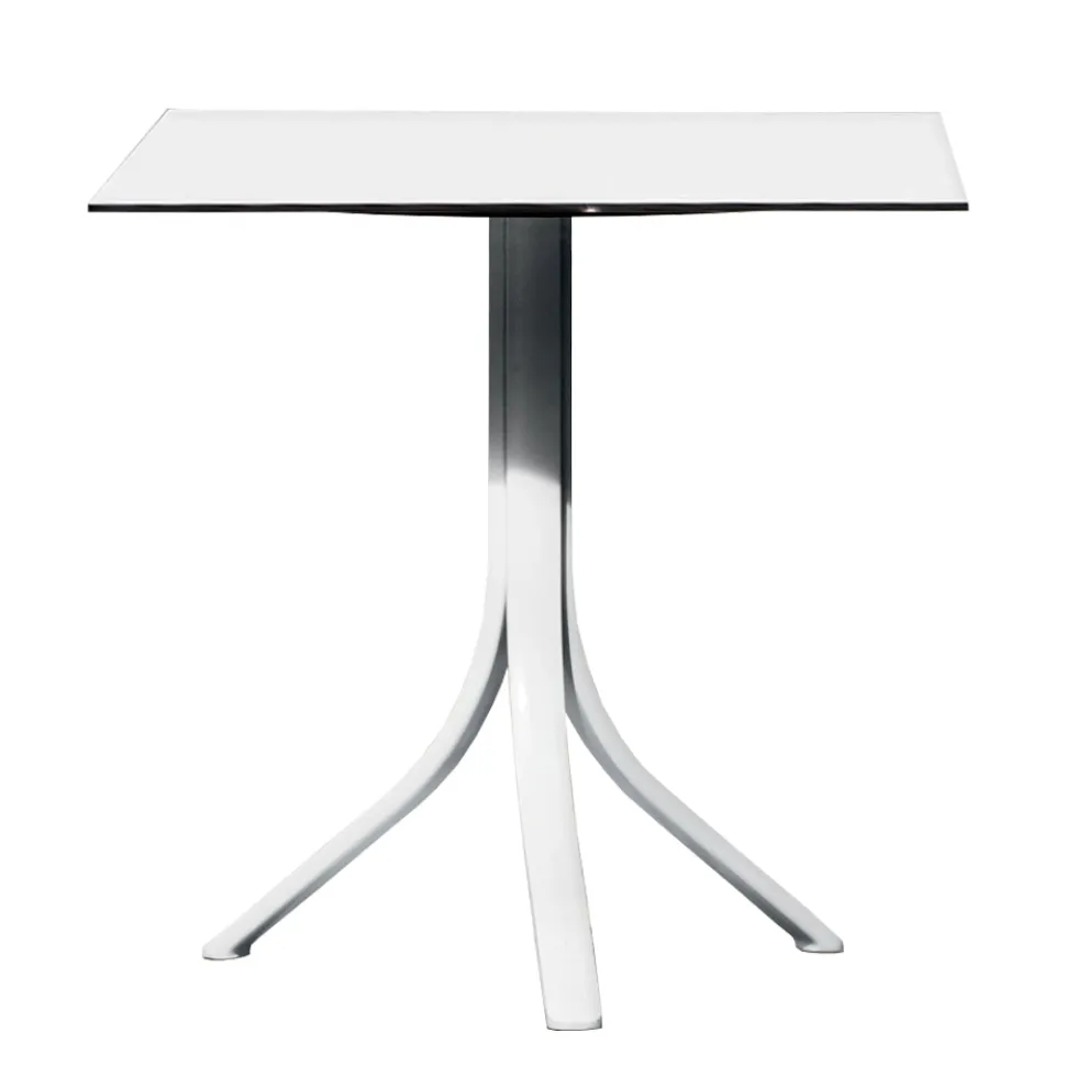 Stehtisch im Freien mit 3 liegenden Aluminiumbeinen in 2 Ausführungen - Filomena