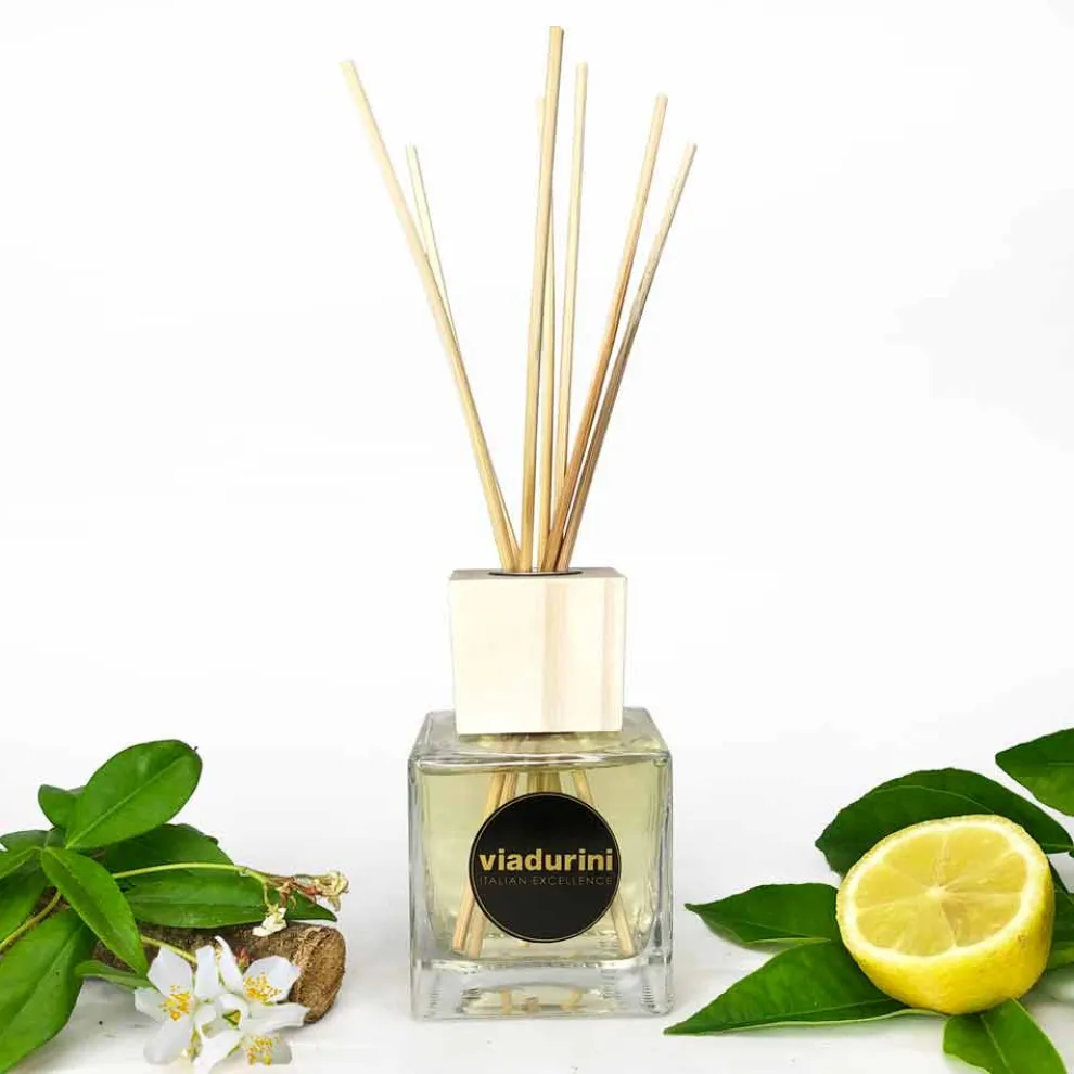 Raumduft Diffuser Lederduft 200 ml mit Stäbchen - Lavecchiavenezia