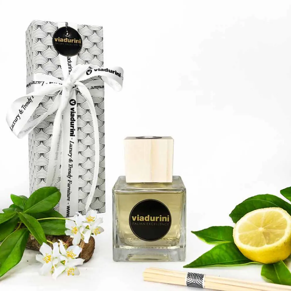 Raumduft Diffuser Lederduft 200 ml mit Stäbchen - Lavecchiavenezia