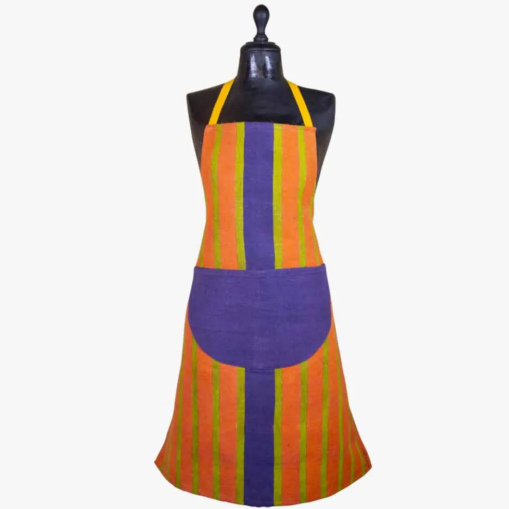 Kunstschürze in Leinwand aus Hanf Einzigartiges Stück italienischer Handwerkskunst