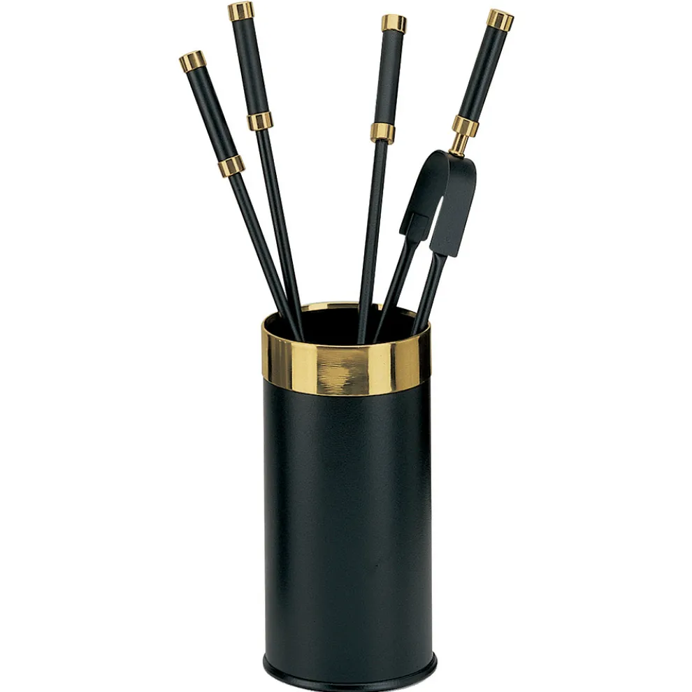 Werkzeughalter mit 4 Kaminzubehörteilen im Lieferumfang enthalten, hergestellt in Italien – Schlange