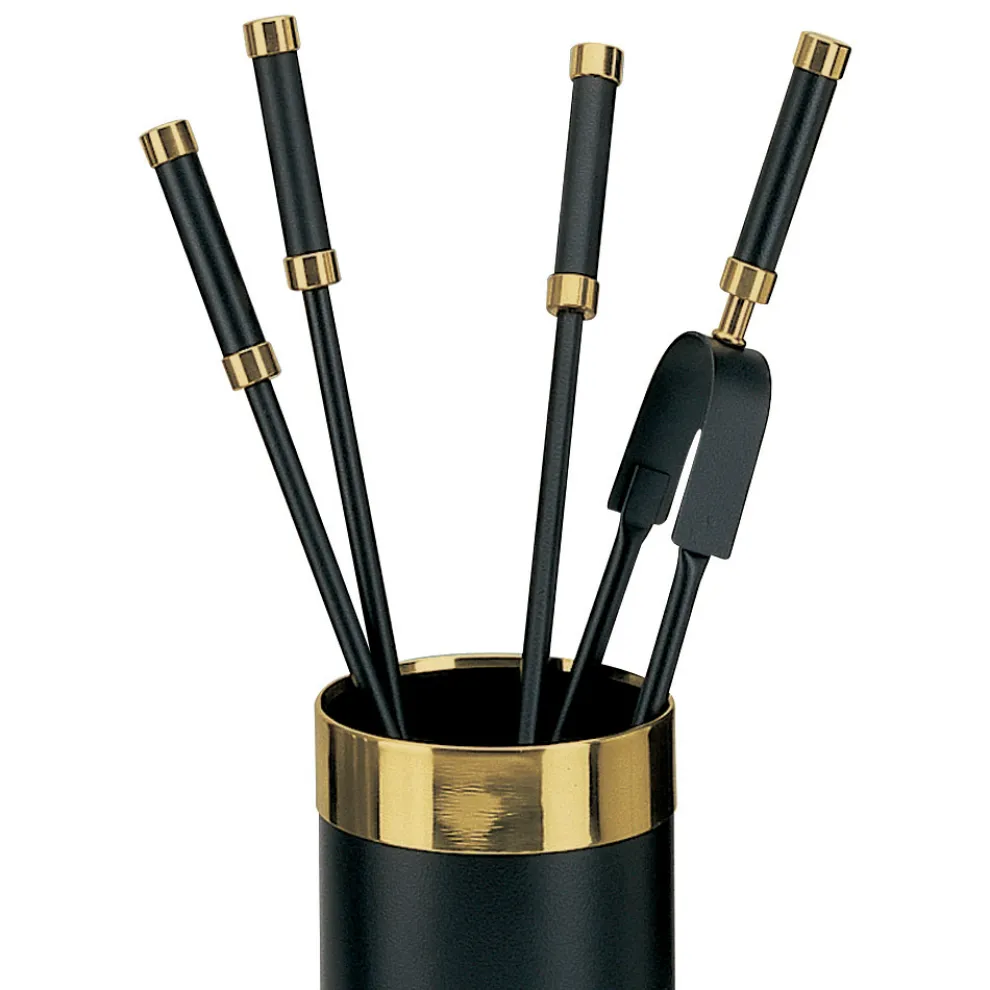 Werkzeughalter mit 4 Kaminzubehörteilen im Lieferumfang enthalten, hergestellt in Italien – Schlange