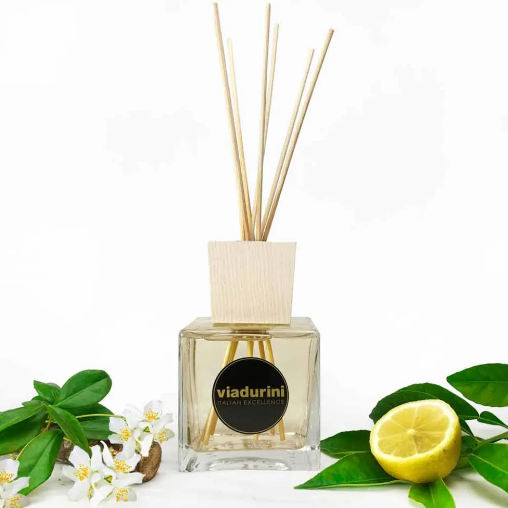 Raumduft Diffuser Lederduft 500 ml mit Stäbchen - Lavecchiavenezia