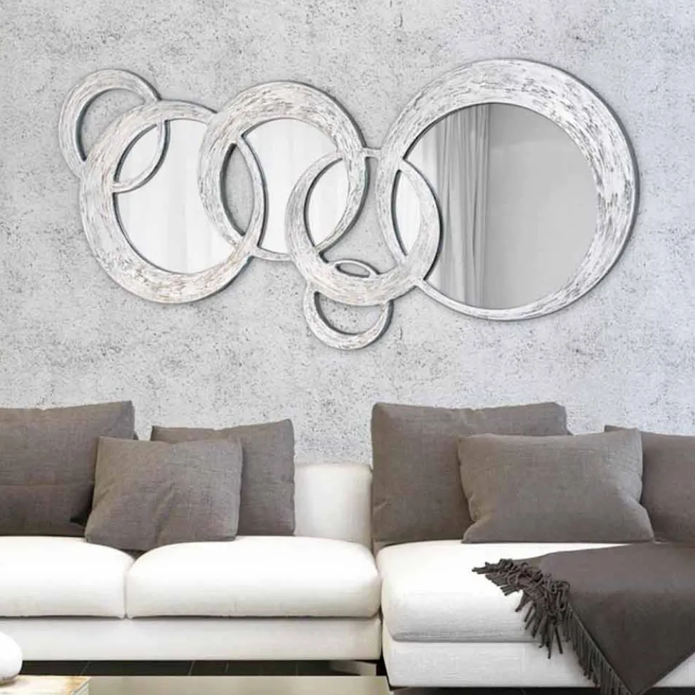 Wandspiegel in modernem Design Circles von Viadurini Decor