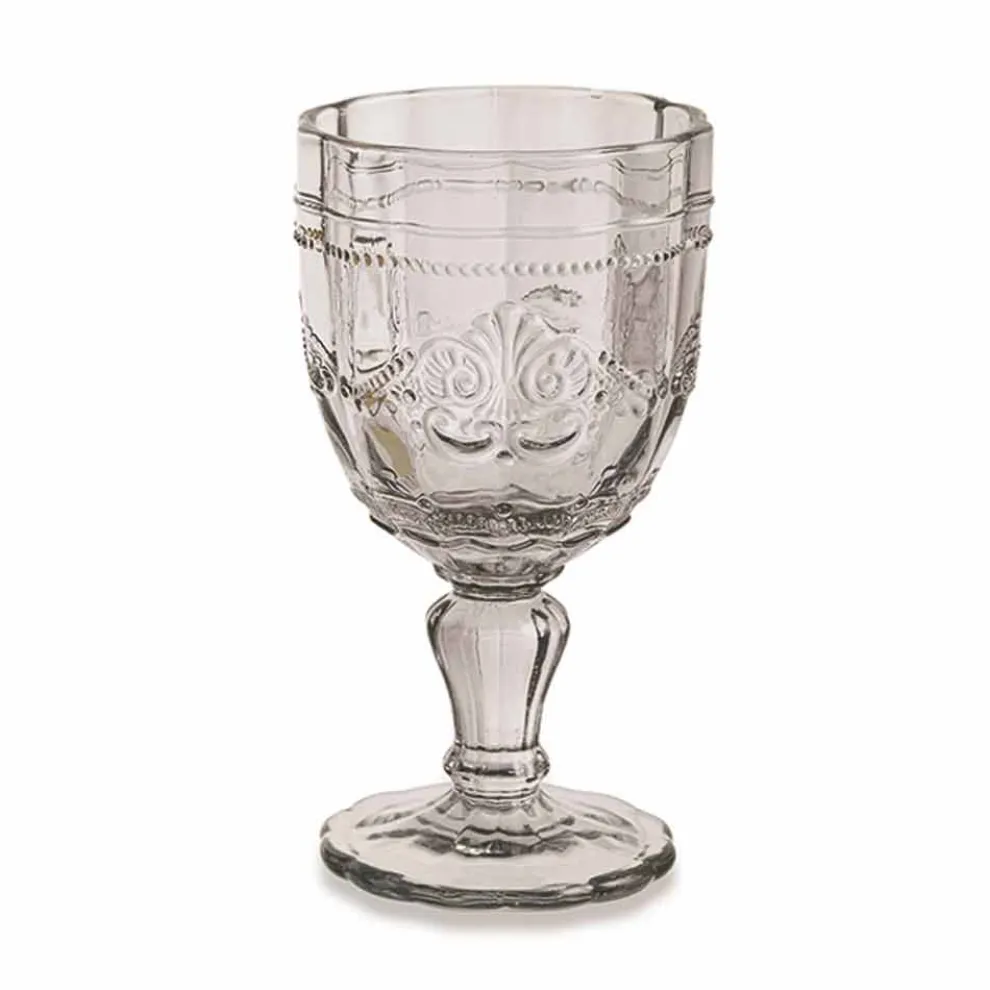 Farbige Weinkelche aus Glas mit Arabescato-Dekoration, 12-teiliger Service - Schraube