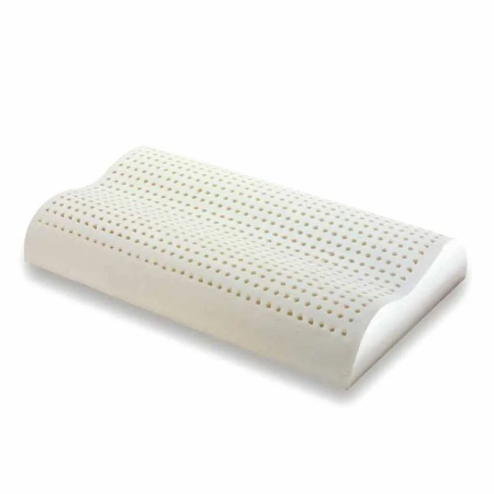 Satz von 2 Hypoallergen und Atmungsaktiv 100% Latex-Kissen - Bio Cervical