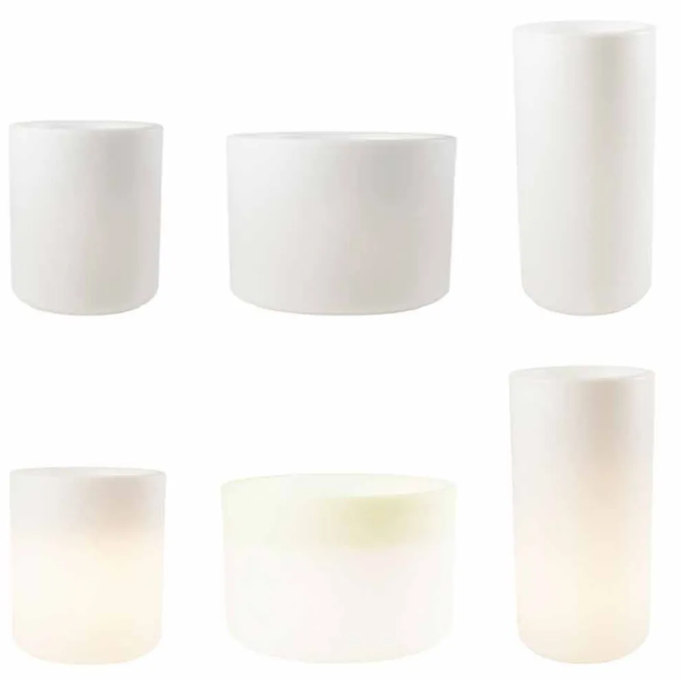 Vase mit Garten- oder Innenbeleuchtung, modernes Design - Cilindrostar