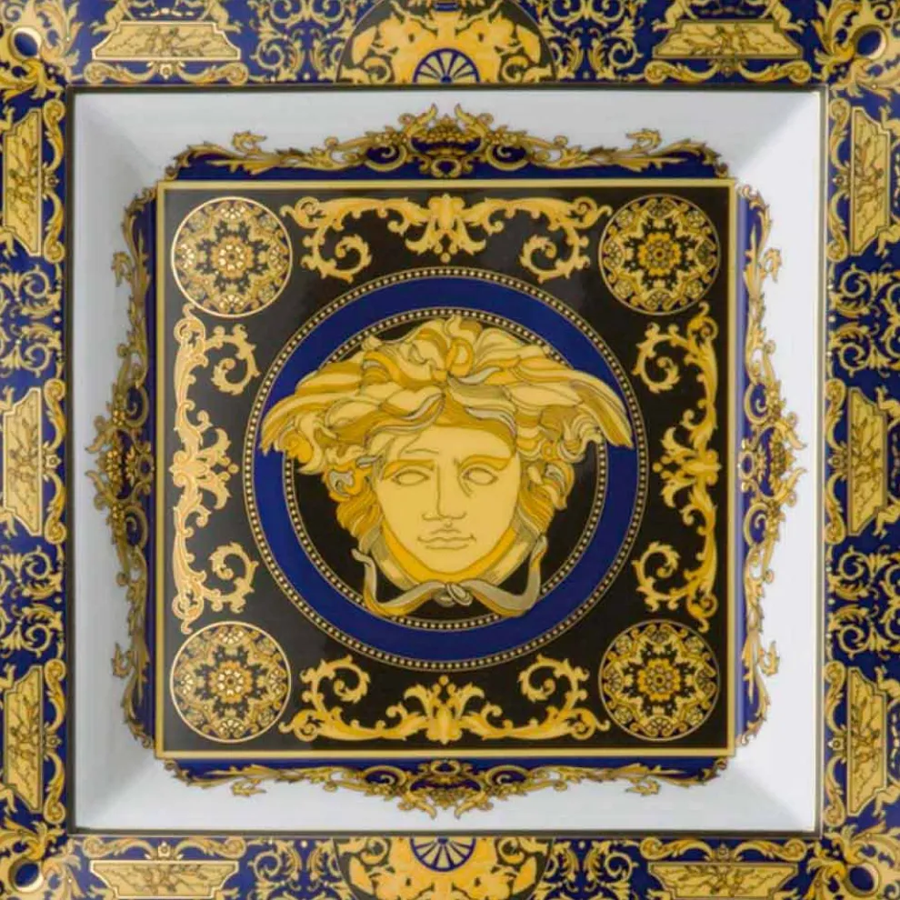 Rosenthal Versace Medusa Blue 22cm Tasse aus modernem Porzellan-Design