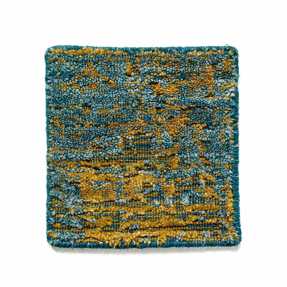 Moderner handgeknüpfter Wohnzimmerteppich aus Bambusseide und Baumwolle - Buba