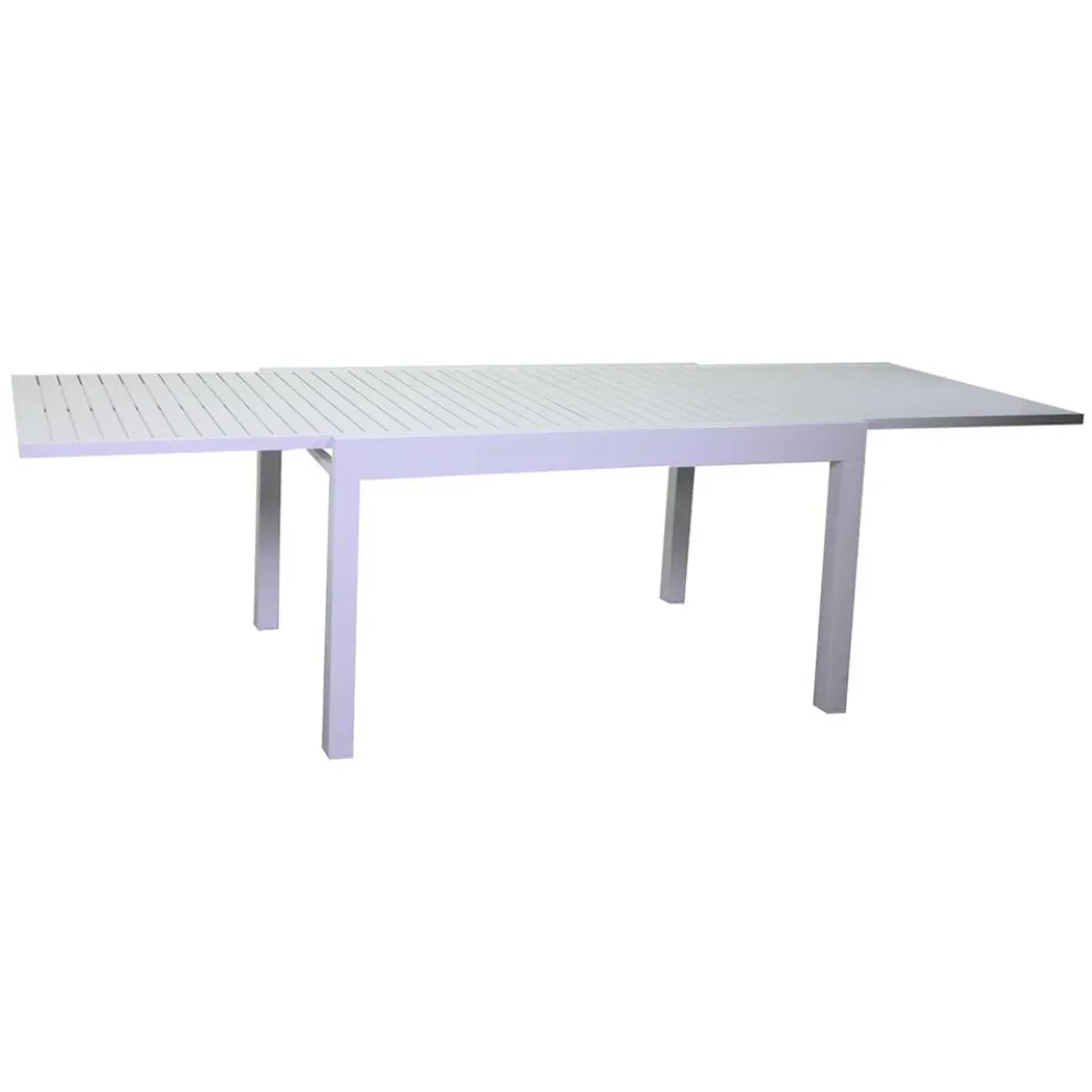 Ausziehbarer Gartentisch komplett aus Aluminium - Sheet