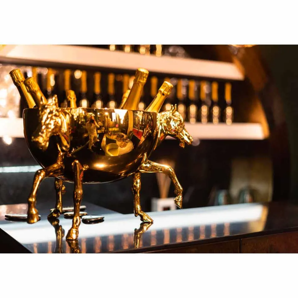 Ziervase für den Innenbereich aus weißer Keramik oder 24 Karat Gold Made in Italy - Jacky