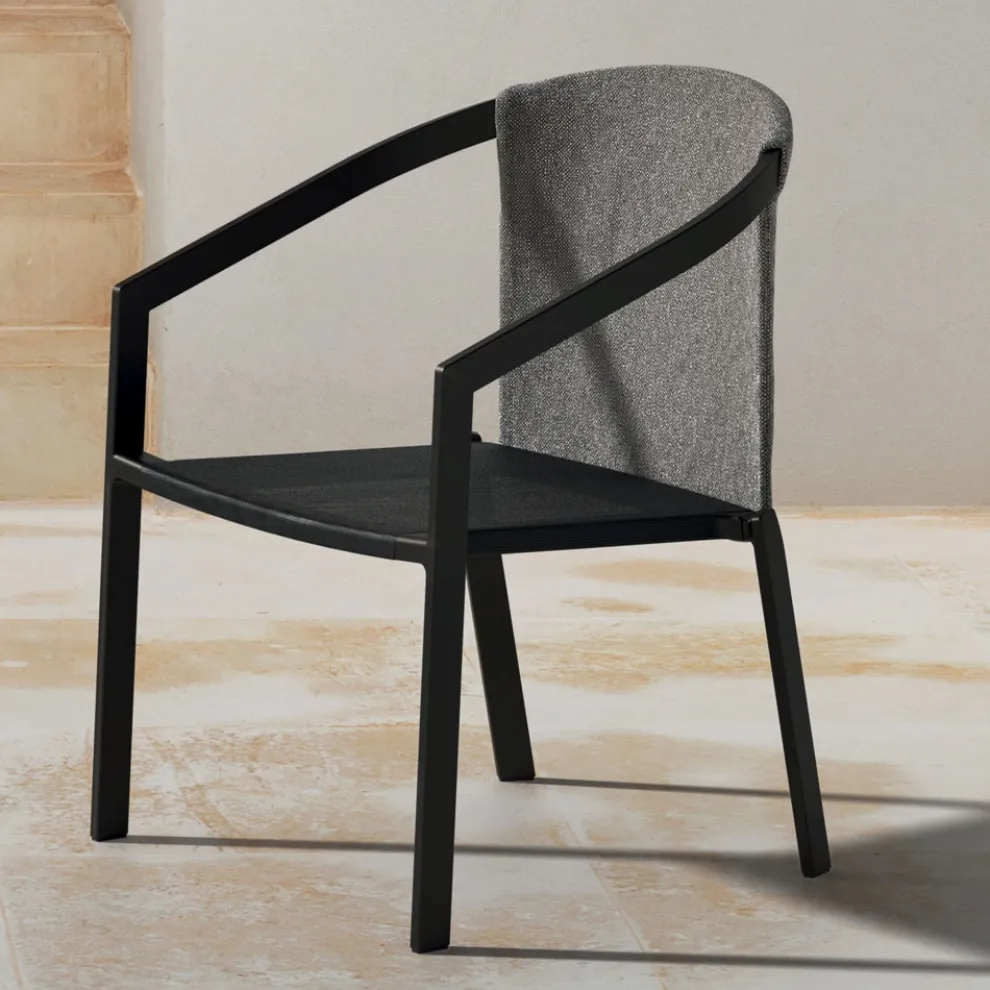 Gartenstuhlstruktur aus lackiertem Aluminium Made in Italy - Jouve