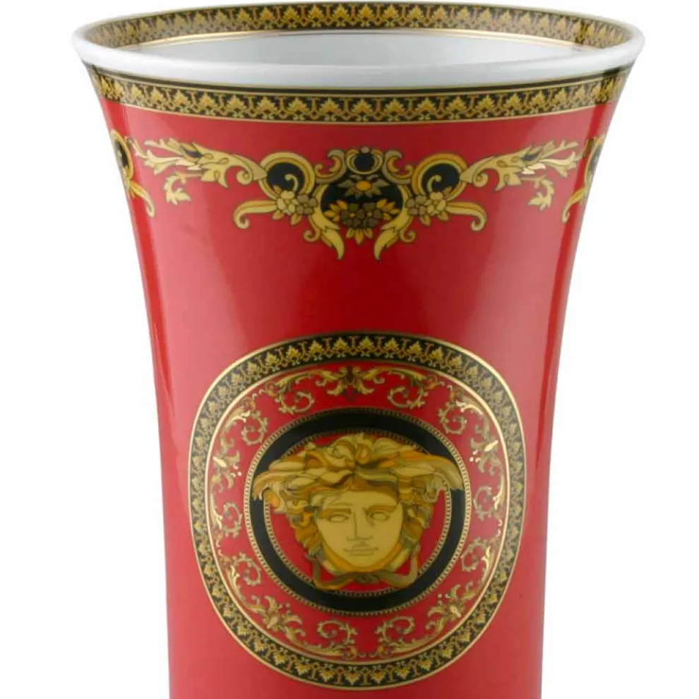 Rosenthal Versace Medusa Rosso Modernes Design Porzellanvase 34cm