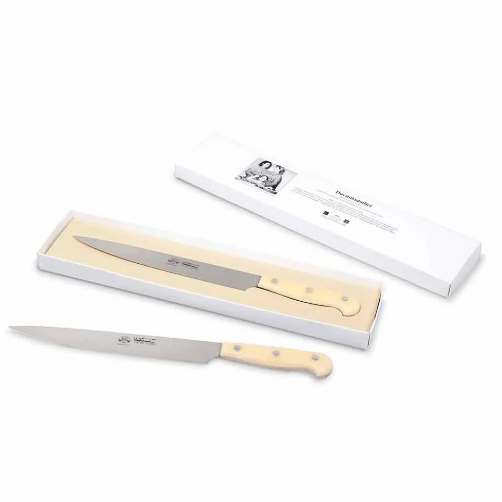 Berti Edelstahl Salami Bratenmesser Exklusiv für Viadurini - Gracco