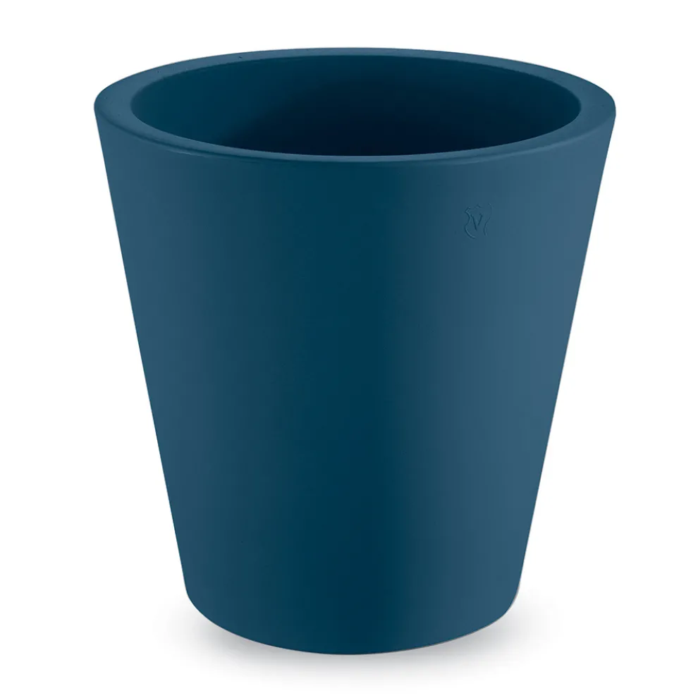 Runde dekorative Vase aus farbigem Polyethylen Made in Italy - Mengo