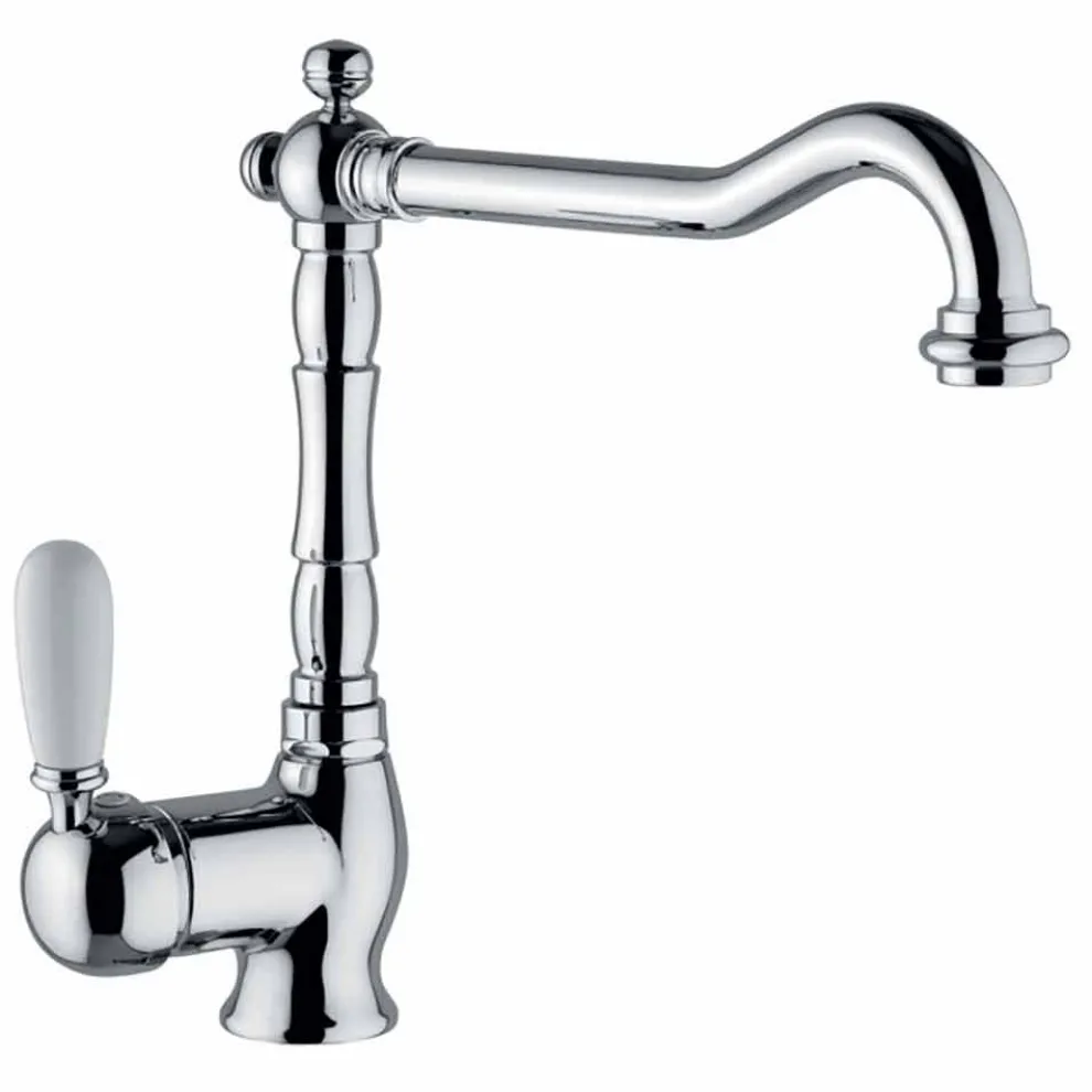 Klassischer Messing-Spülbeckenmischer Made in Italy - Adonis