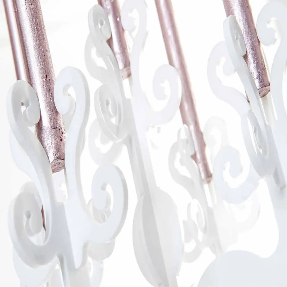 Hoher Kerzenhalter im Renaissance-Design, 5 Arme, aus Plexiglas, Aragona