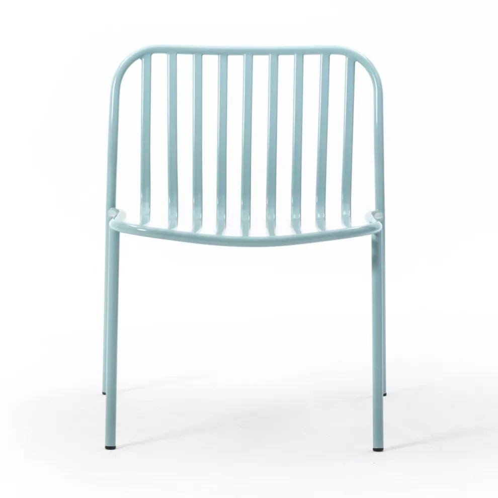 Stapelbarer Gartensessel aus Metall Made in Italy 2 Stück - Simply