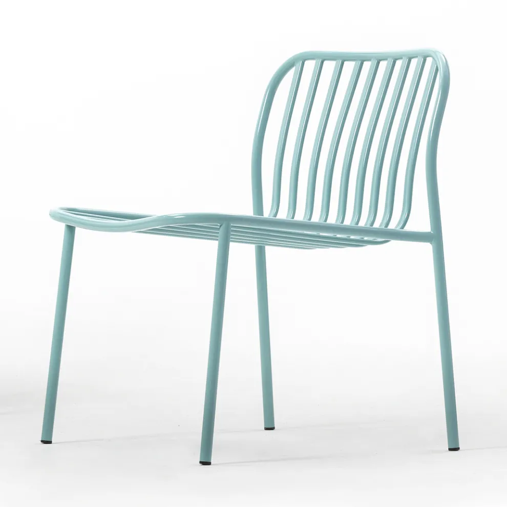 Stapelbarer Gartensessel aus Metall Made in Italy 2 Stück - Simply