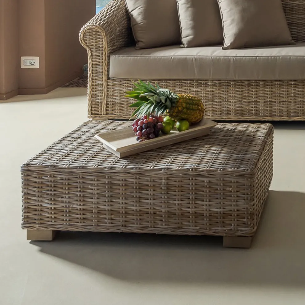 Garten Couchtisch aus Naturfaser von Kubù - Isildur