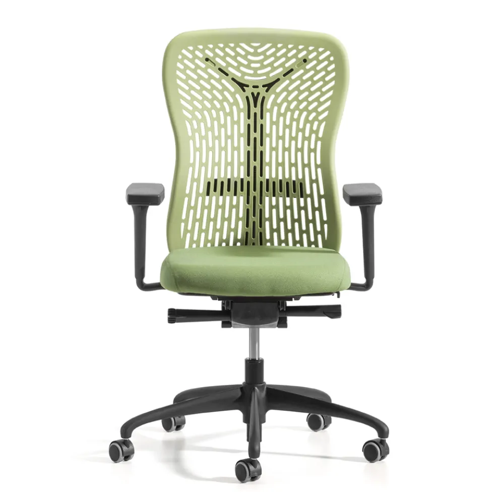 Ergonomischer und drehbarer Bürostuhl mit Armlehnen Made in Italy - Fulvio