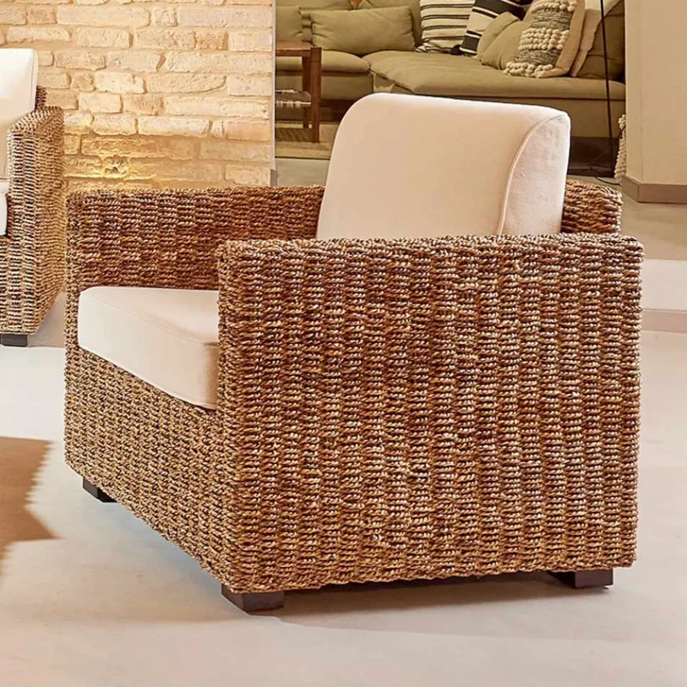 Abaca Garden Lounge komplett mit Kissen - Raziel