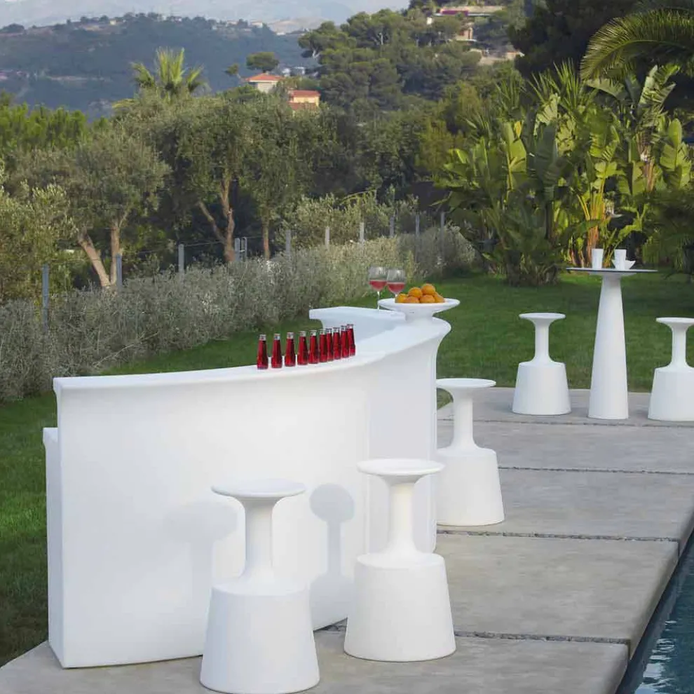 Moderne helle Bartheke im Freien Slide Break Bar hergestellt in Italien