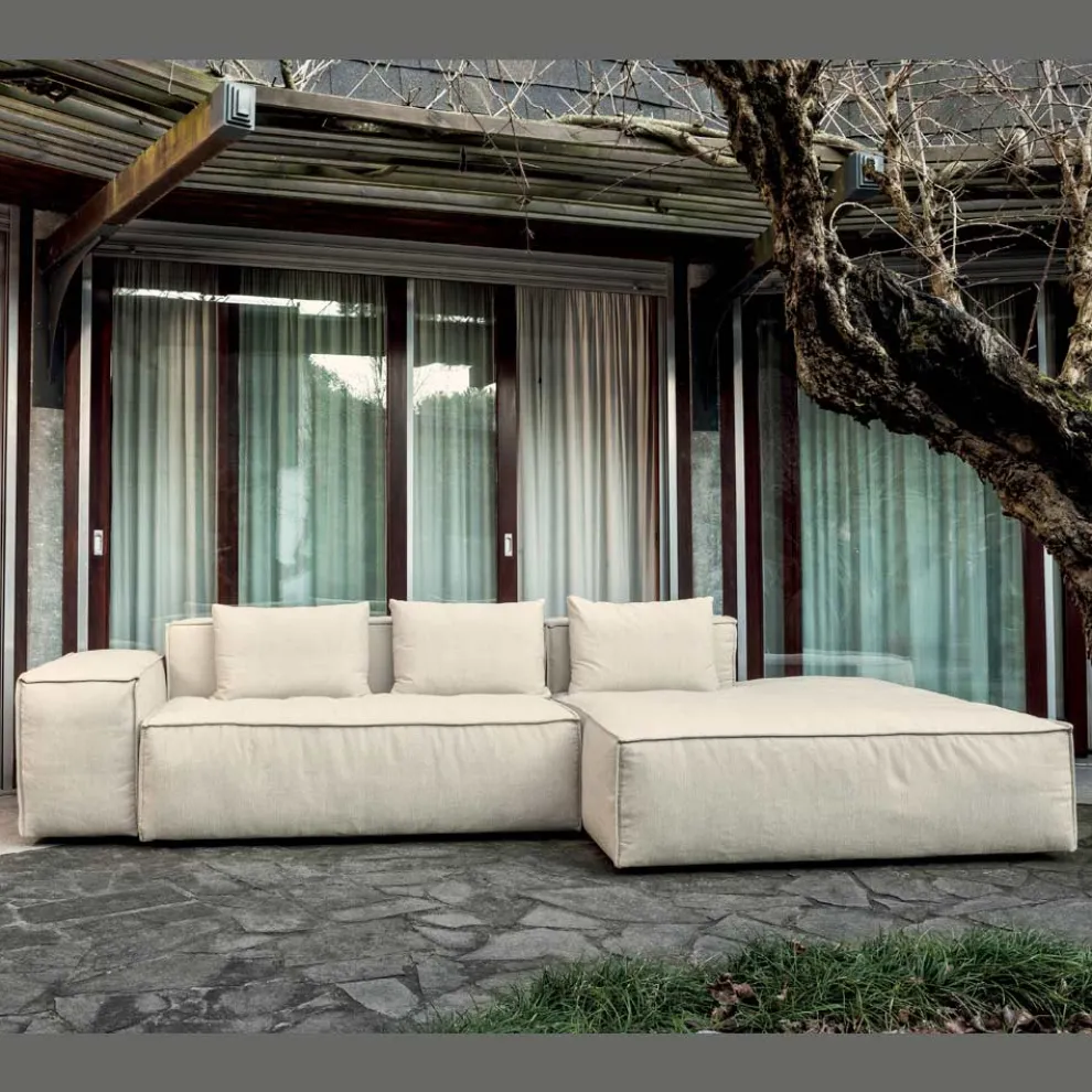 Zusammensetzung aus 1 Sofa, 1 Armlehne und 1 Halbinsel - Bizarre