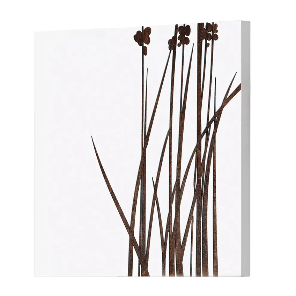 Zusammensetzung aus 4 Tafeln mit Hortensien, Allium und Thypha, hergestellt in Italien – Berechnung