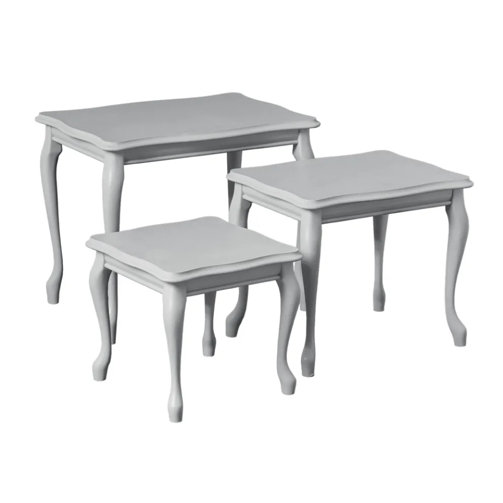 Zusammensetzung aus 3 Couchtischen unterschiedlicher Größe, hergestellt in Italien – Mummu