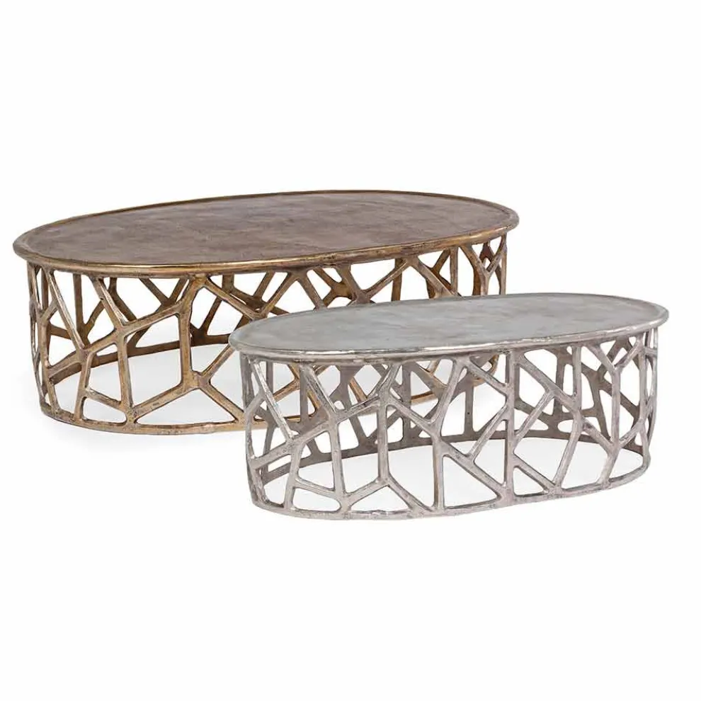 Zusammensetzung von 2 Homemotion Aluminium Couchtischen - Solomon