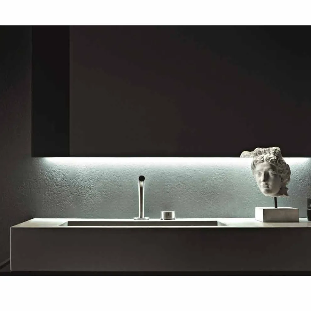 Zusammensetzung von handgefertigten Möbeln für modernes Design Badezimmer auf dem Boden - Farart3