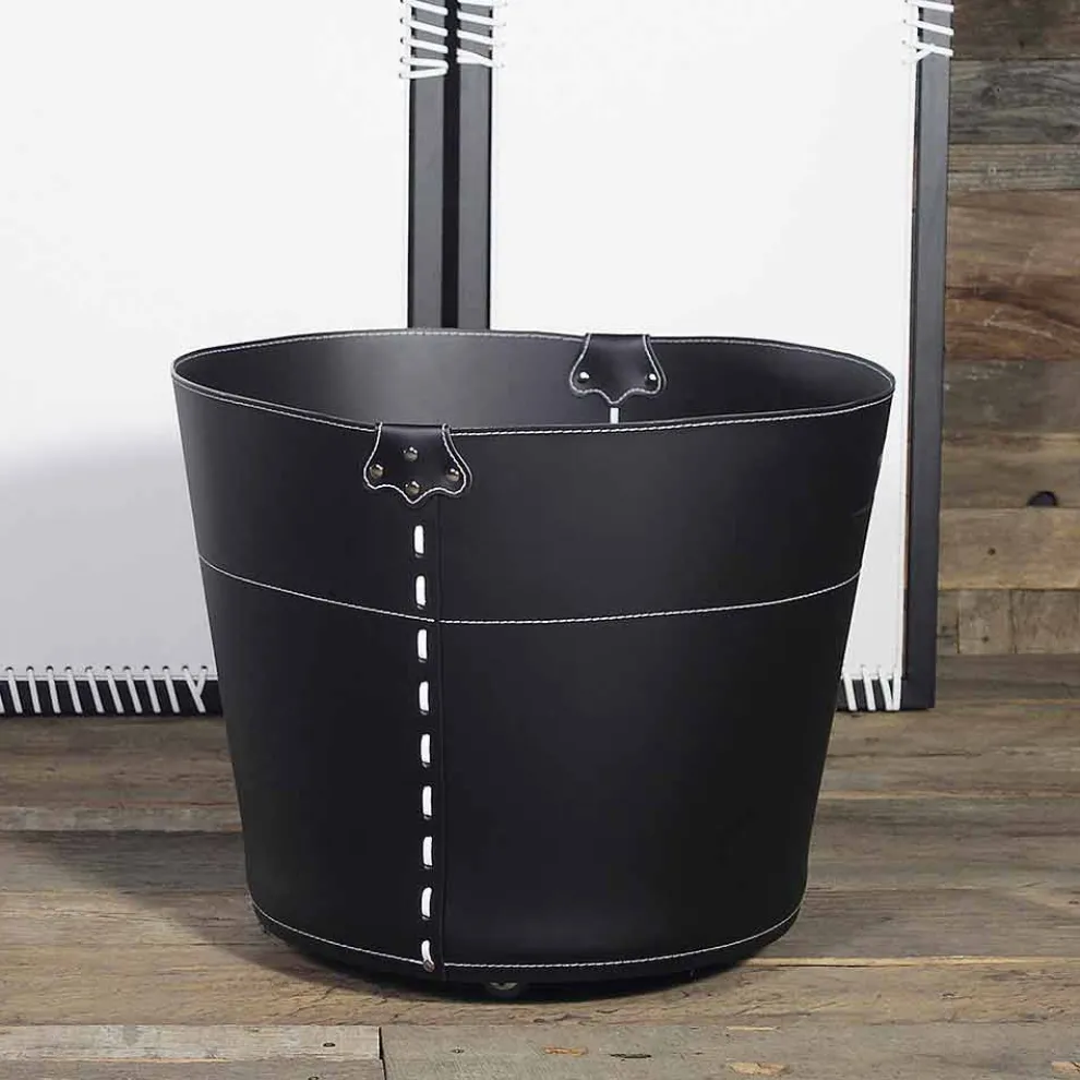 Modernes Design Holztasche aus 100% Made in Italy Plato Leder