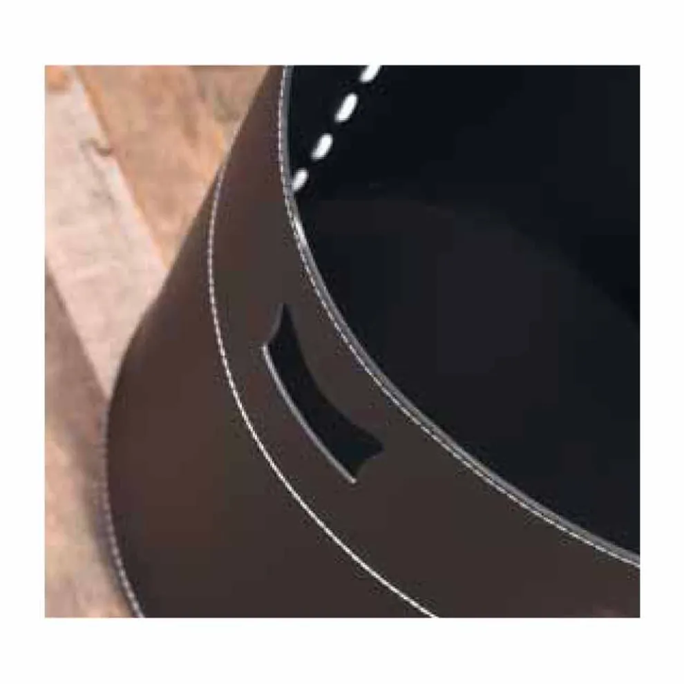 Modernes Design Holztasche aus 100% Made in Italy Plato Leder